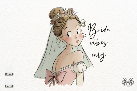 Funny Wedding Bride Png Clipart for Creative Projects