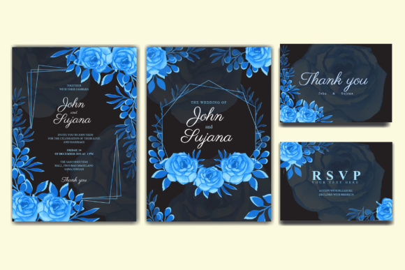 Watercolor Wedding Invitation Cards Set: A Designer's Versatile Asset