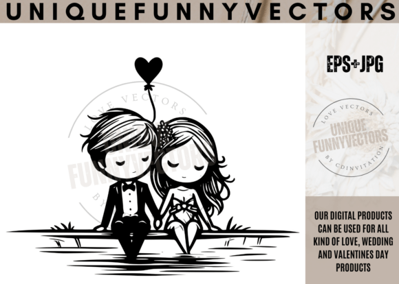 Wedding Couple Svg and Stick Vectors 346: Infuse Charm into Every Creation