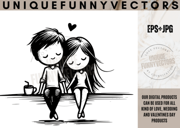 Wedding Couple Svg and Stick Vectors 373: Charming Design Assets